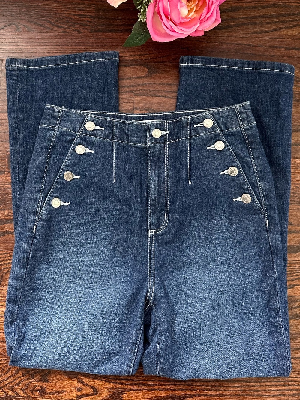 Loft The Kick Crop jeans, size 6/28
